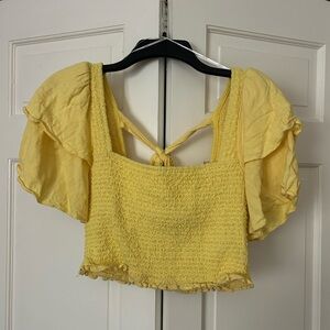 Elliatt Sunny Smocked Crop Top